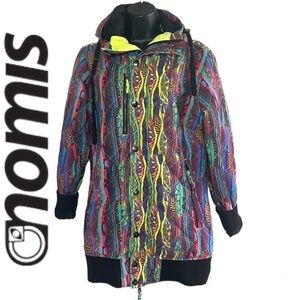 Vintage 🧚‍♀️Nomis Multicolour Ski/Snowboarding 3D Print Jacket Size S